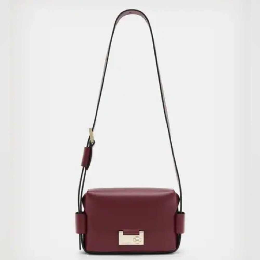 All Saints Frankie Crossbody 3-in-1 Convertible Bag Red